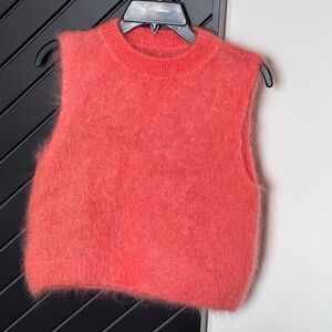 Brushed wool blend vest. Size S. Boutique handmade.Worn only once!